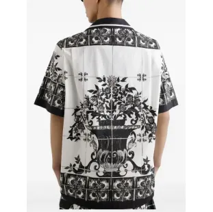 Dolce and Gabbana - Majolica-print cotton shirt