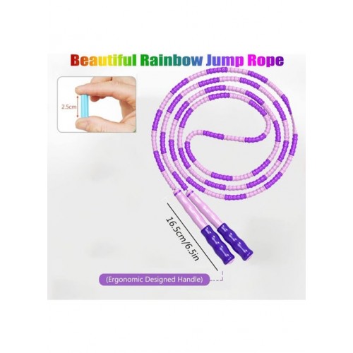 حبل نط مرن بالخرز للكارديو والتمرين في البيت والجيم