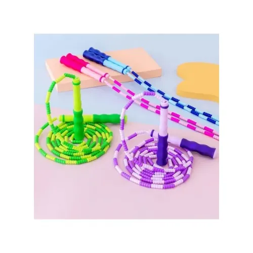 حبل نط مرن بالخرز للكارديو والتمرين في البيت والجيم